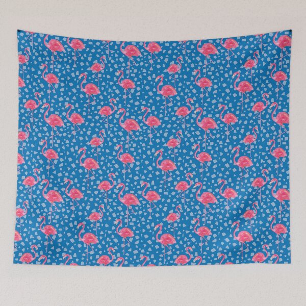 Item preview, Flocking Flamingos designed and sold by Redhillcreative.