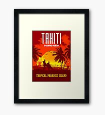 TAHITI Tropical Paradise Island Framed Print