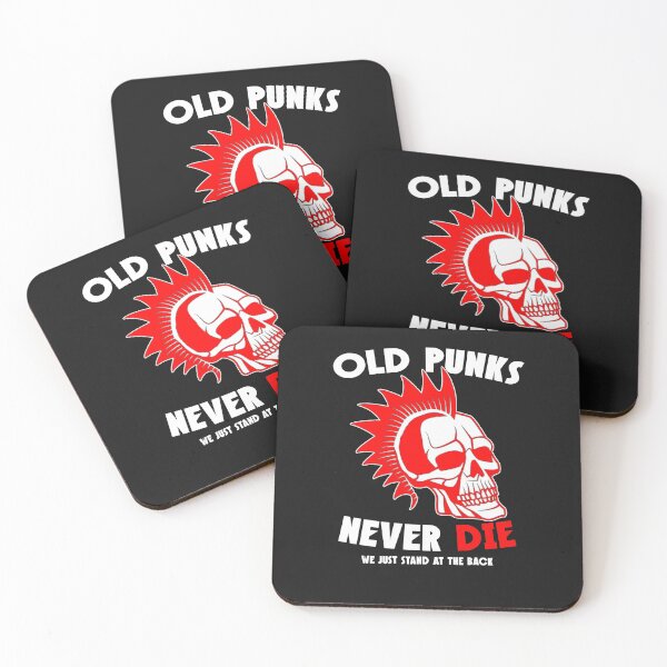 Item preview, Old Punks Never Die Funny Punk Rocker designed and sold by SharpThreadZ.