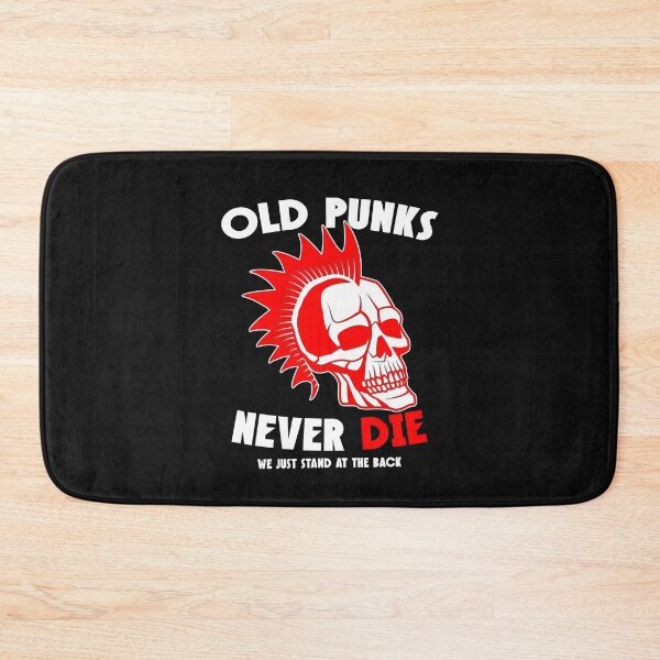 Item preview, Old Punks Never Die Funny Punk Rocker designed and sold by SharpThreadZ.