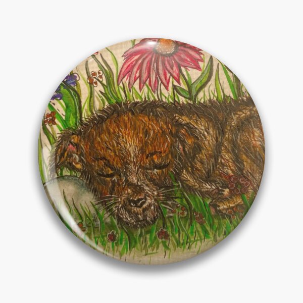 Artikelvorschau, Schlafender Welpe in Wiese entworfen und verkauft von kbsketchbook.