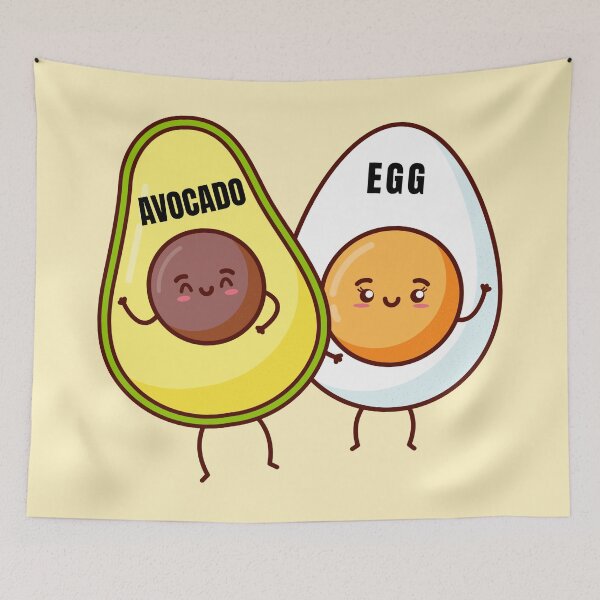 Item preview, Egg & Avocado designed and sold by YOYOCollection.