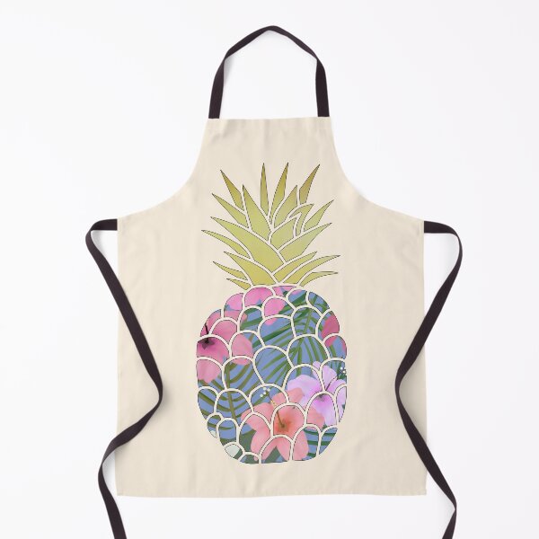 Item preview, Tropical Floral Pineapple Gold Leaf  designed and sold by ViewerEqualsPhoton.
