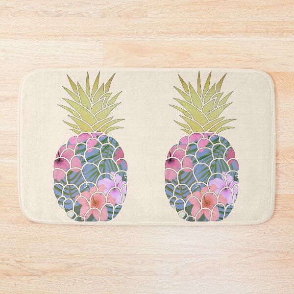 Item preview, Tropical Floral Pineapple Gold Leaf  designed and sold by ViewerEqualsPhoton.