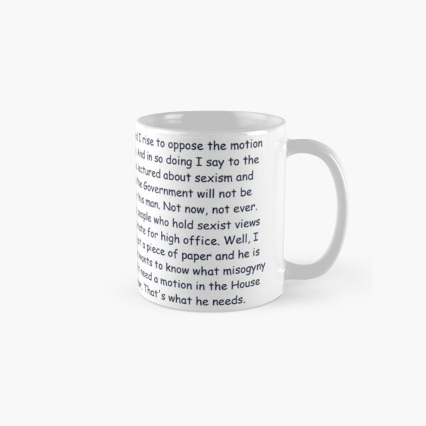 Item preview, Julia Misogyny Speech designed and sold by silverfoil.