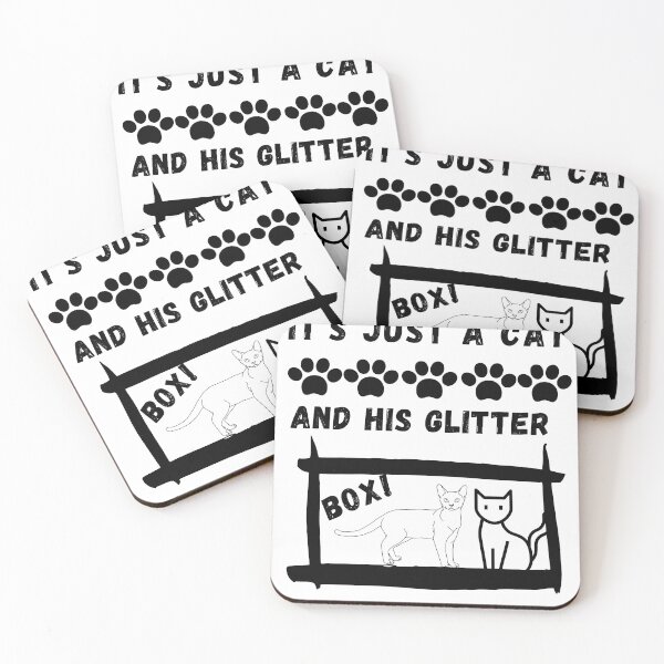 Item preview, it's just a cat and his glitter box   designed and sold by VAN-DESIGN.