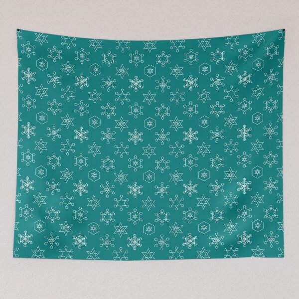 Item preview, Assorted Snowflakes on Dark Teal Repeat 5748 designed and sold by Art in My Loft.