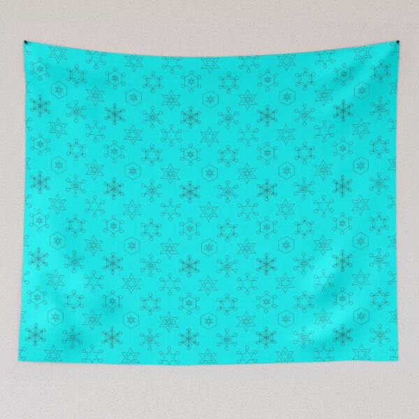 Item preview, Assorted Snowflakes on Cyan Repeat 5748 designed and sold by Art in My Loft.
