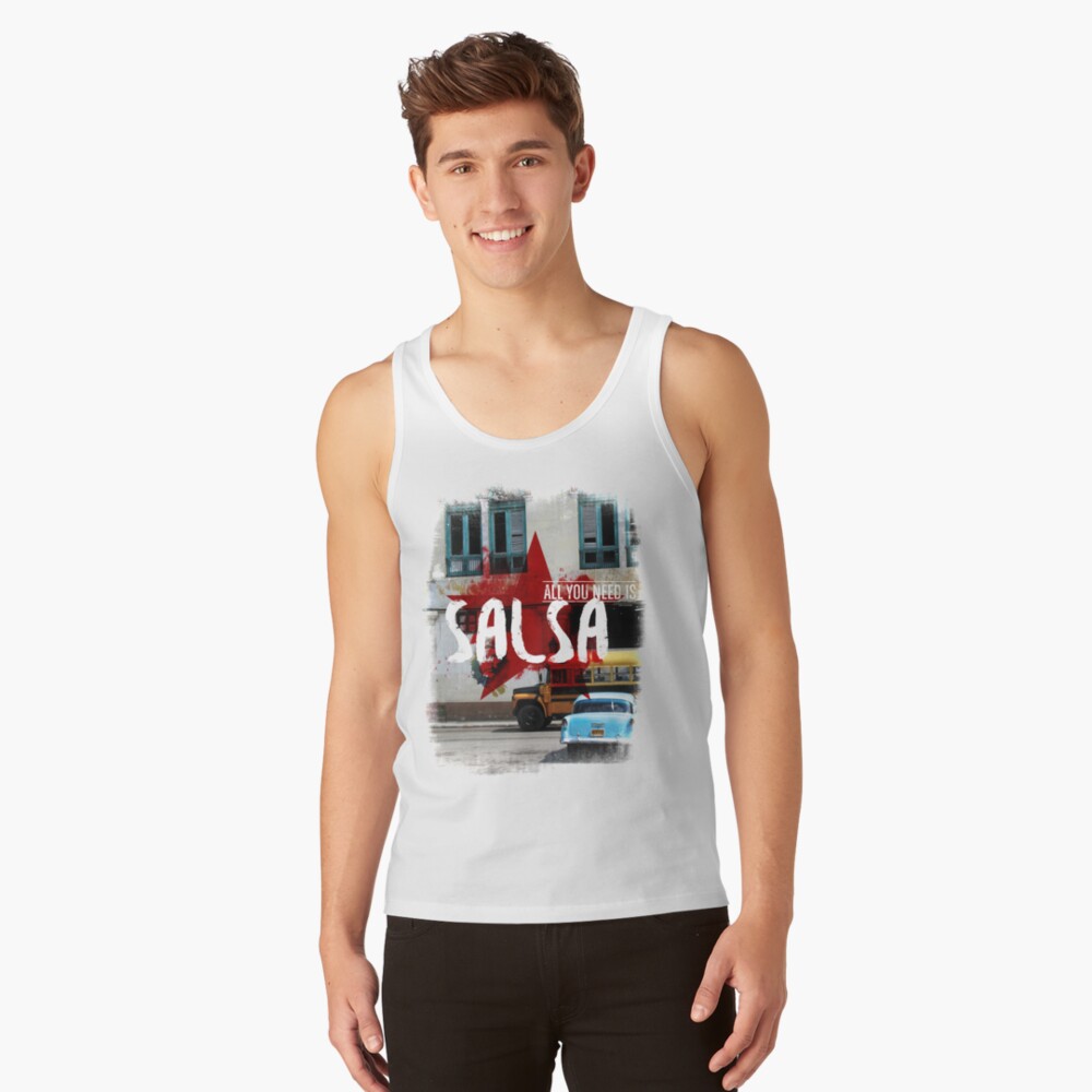 Discover All you need is Salsa - Cuba Tank Top