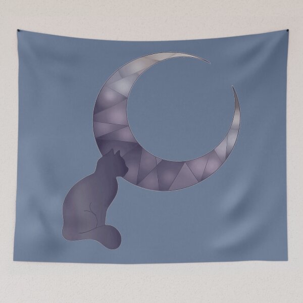 Item preview, Cat and crystal moon designed and sold by GAP90.