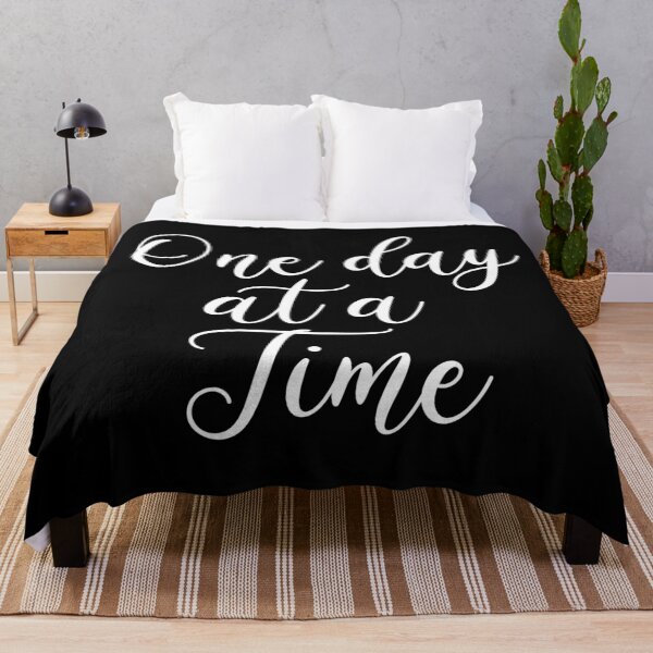 Item preview, One Day At a Time | Motivational and Inspirational Quote designed and sold by KarolinaPaz.