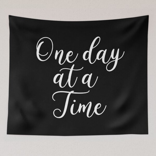 Item preview, One Day At a Time | Motivational and Inspirational Quote designed and sold by KarolinaPaz.