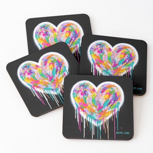 Item preview, Street Heart (White on Black) designed and sold by katetova.