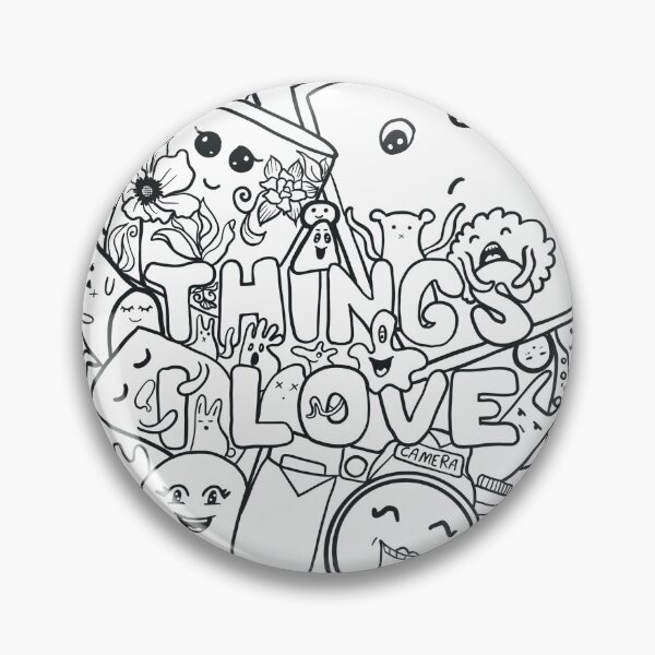 Item preview,  Blank Doodle art - things I love designed and sold by Fatamimosh.