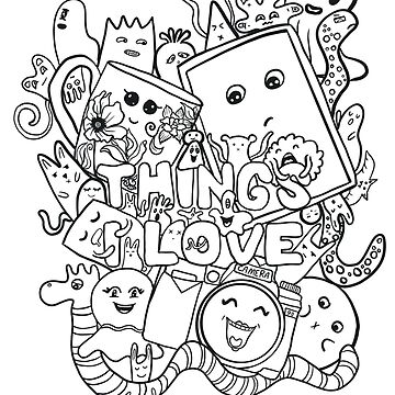 doodle art coloring pages