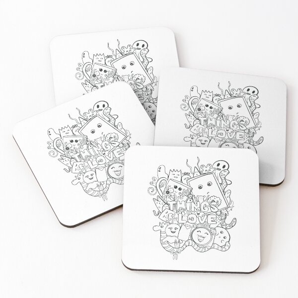Item preview,  Blank Doodle art - things I love designed and sold by Fatamimosh.