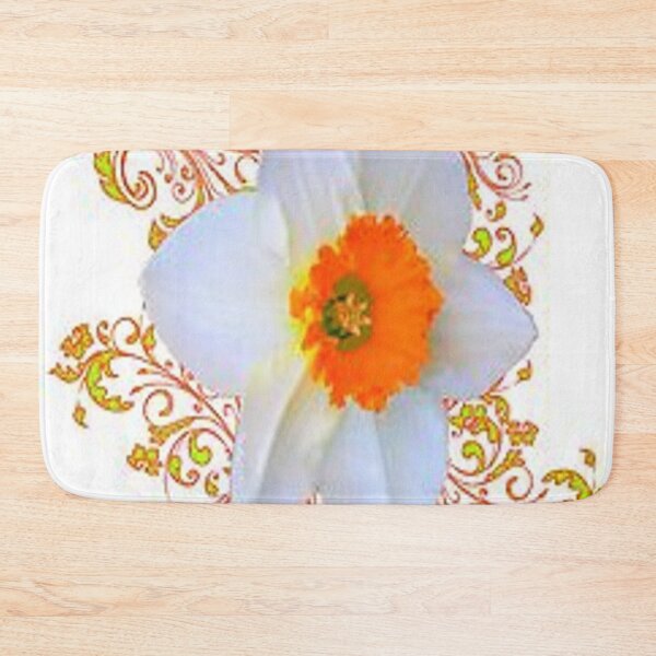 Item preview, WHITE SPRING GARDEN DAFFODIL ABSTRACT ART. designed and sold by sharlesart.