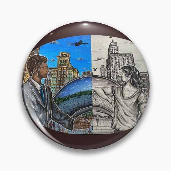 Item preview, Before and After COVID in Chicago designed and sold by kbsketchbook.