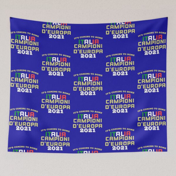 Item preview, Funny It’s coming to Rome ITALIA 2021 campioni d'europa europe Champions flag Italy jersey soccer football designed and sold by hasondx.
