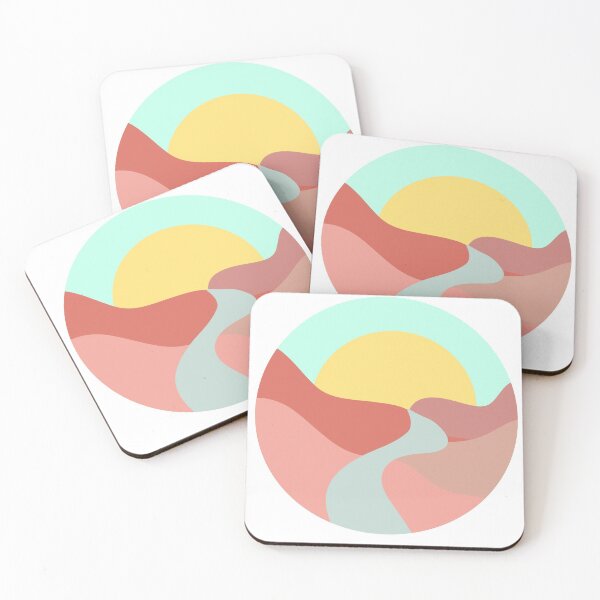 Item preview, Boho mountains designed and sold by MarbleStickerco.
