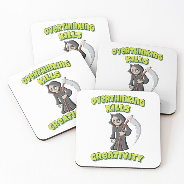 Item preview, Overthinking Kills Creativity Grim Reaper designed and sold by FiveNiches.