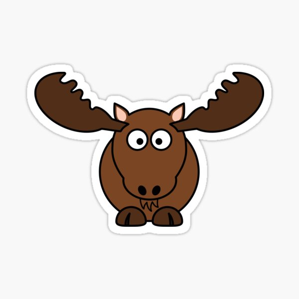 Item preview, Happy Cartoon Moose designed and sold by MeerkatTeeCo.