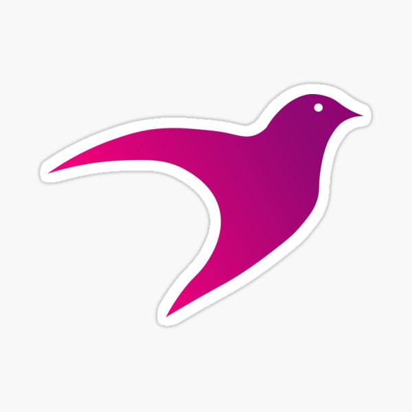 The flying bird Sticker