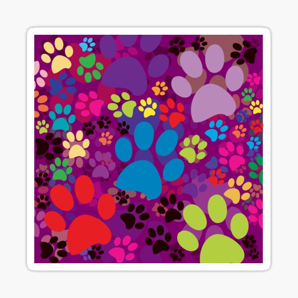 Item preview, Colorful paws designed and sold by sandralyleong.