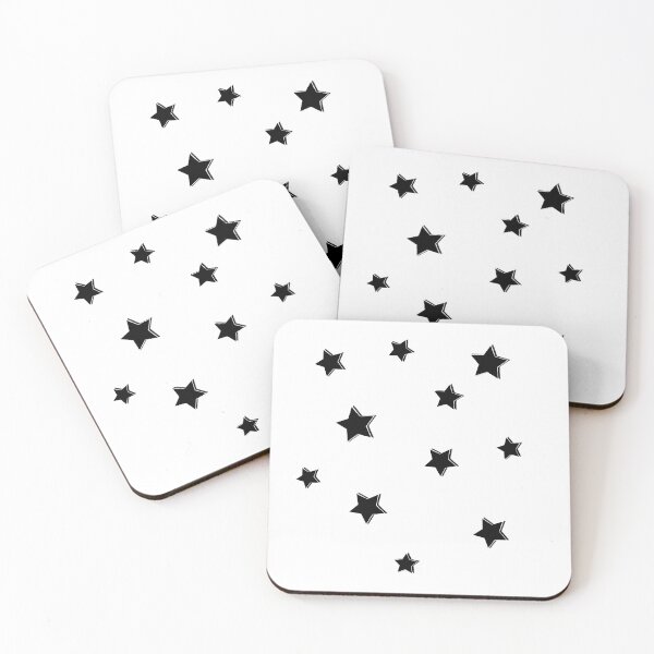 Item preview, Black Double Outlined Star Pattern designed and sold by DandiestArt22.