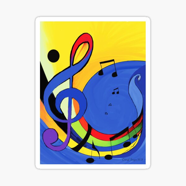 The Color of Music Sticker