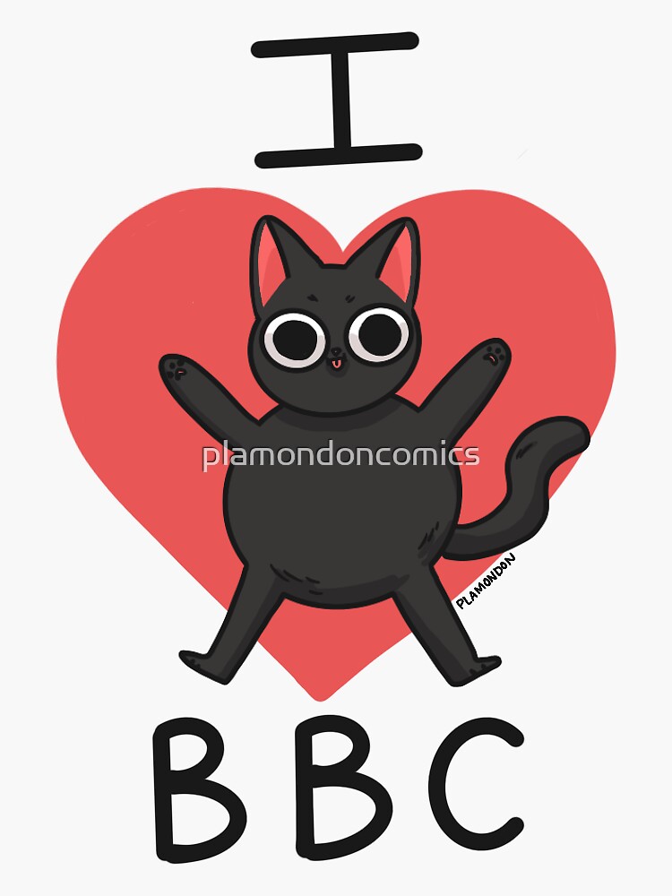 I Love Bbc Sticker For Sale By Plamondoncomics Redbubble 