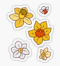Colorful Daffodils Sticker