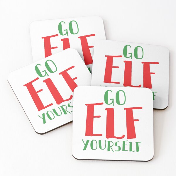Item preview, Go Elf Yourself, Funny Christmas Pun designed and sold by FairyNerdy.