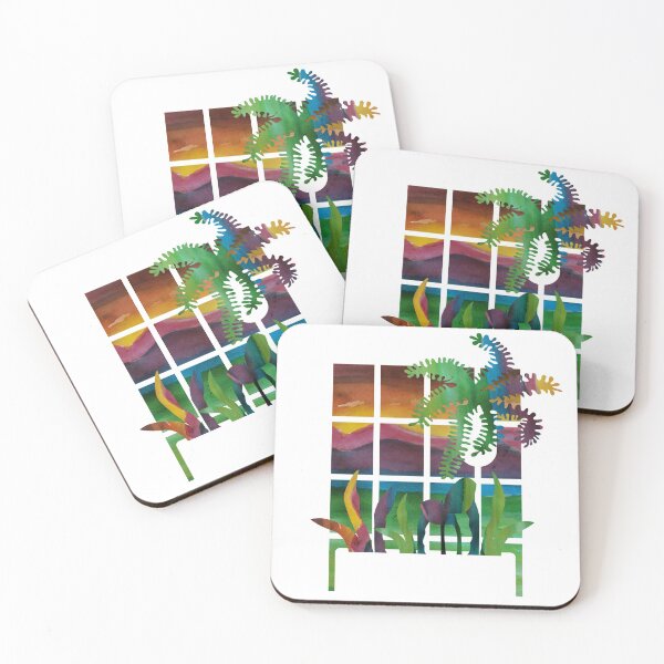 Item preview, White Apartment Block Windows at Sunset designed and sold by Colour Angel by KV.