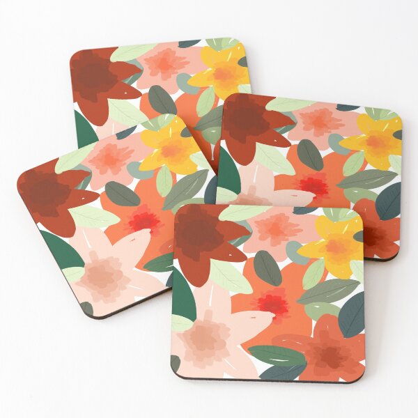 Item preview, bright floral pattern illustration designed and sold by ⋒ andie  noel.