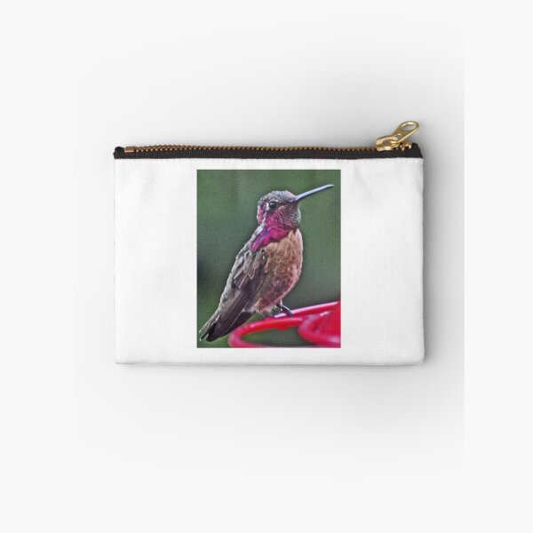 Item preview, MALE ANNA’S HUMMINGBIRD ON FEEDER PERCH designed and sold by JAYMILO.