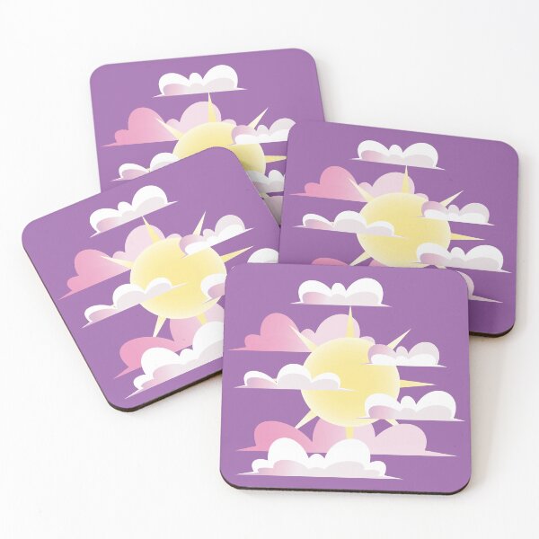 Item preview, Lindo sol y nubes rosadas designed and sold by Mirushy.