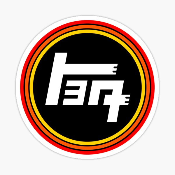 Item preview, Old School Toyota White Font Logo Three Stripes Circle Sticker designed and sold by knibbzy.