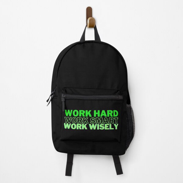 Item preview, Work Hard, Smart, and Wisely (Light Green) designed and sold by Bamb00s.
