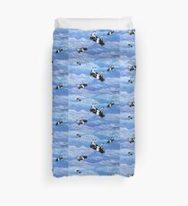 Falling Cows Duvet Cover