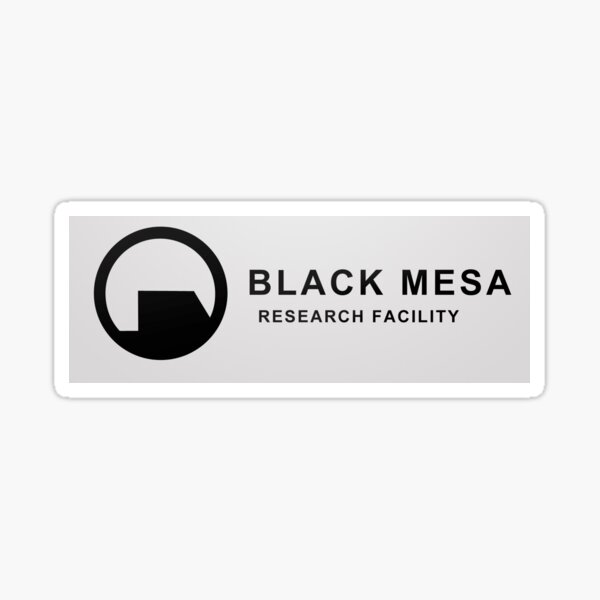 Schwarze Mesa Sticker