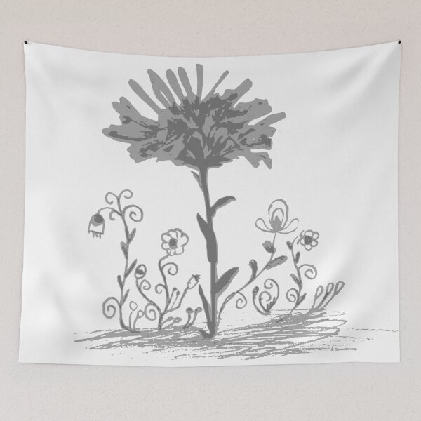Item preview, Sketch flowrs designed and sold by adiosmillet.