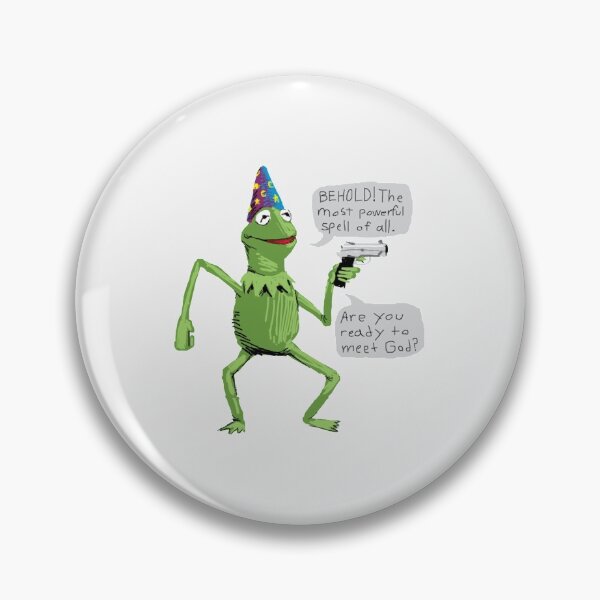 Item preview, Wizard Kermit with Gun behold the most powerful spell of all. are you ready to meet god| Gift shirt designed and sold by lucidama.