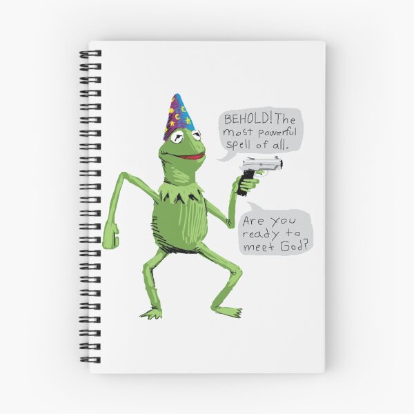 Item preview, Wizard Kermit with Gun behold the most powerful spell of all. are you ready to meet god| Gift shirt designed and sold by lucidama.