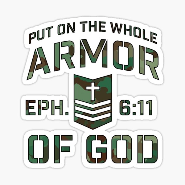 Armor of God Sticker Christian Stickers Bible Verse Stickers Decals About  Jesus, God, Scripture Ephesians 6 