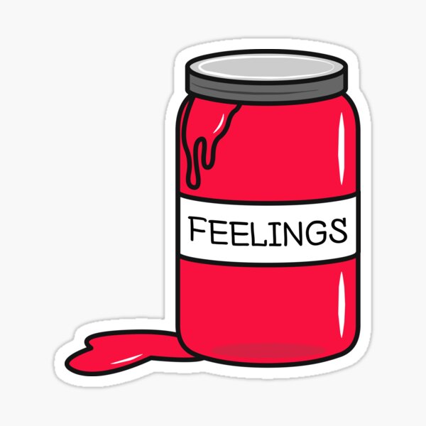 Feelings in Jar Sticker