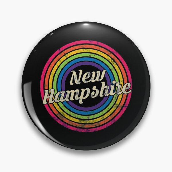 Item preview, New Hampshire Retro Rainbow Faded-Style designed and sold by Torokjakab.