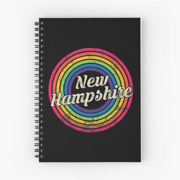 Item preview, New Hampshire Retro Rainbow Faded-Style designed and sold by Torokjakab.