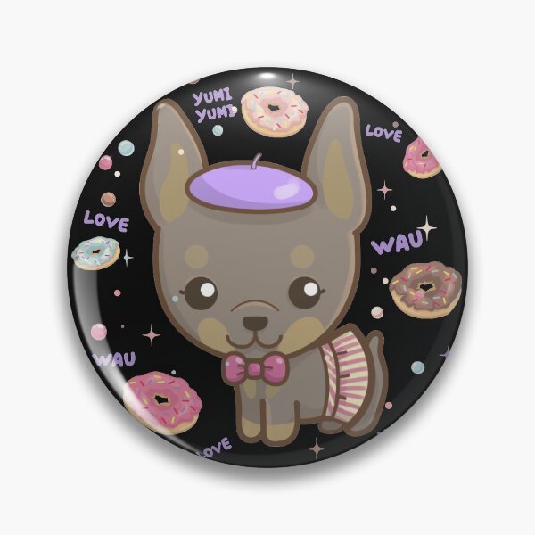 Item preview, lolita doberman digital illustration designed and sold by wauymau.