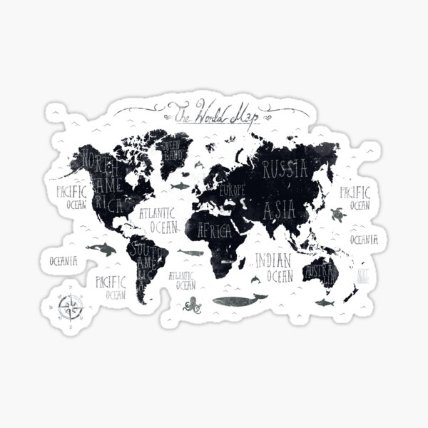 Item preview, The World Map designed and sold by mikekoubou.